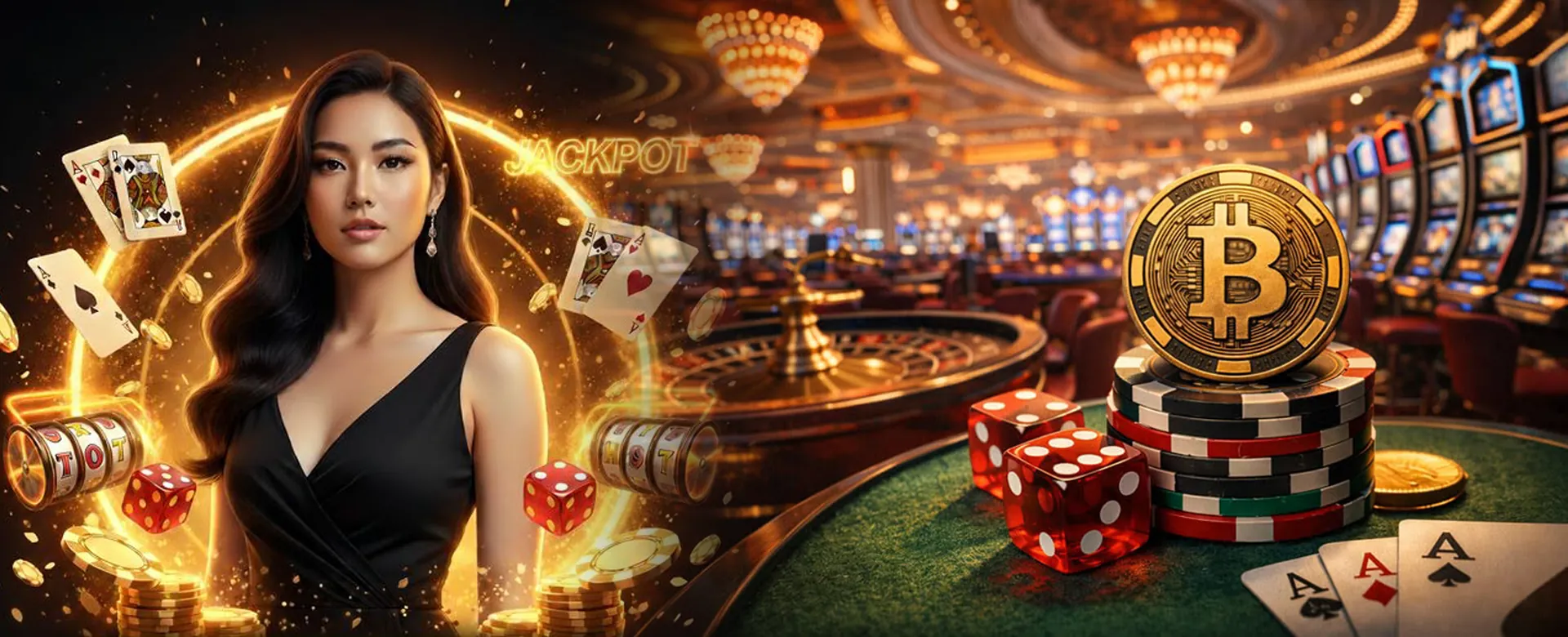 phdream Live Casino Dealer with Gaming Table